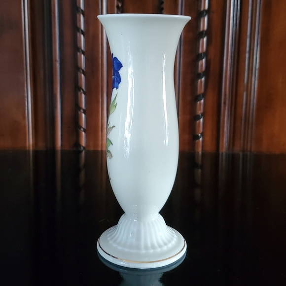 🇩🇪 6 1/8" "Garmisch" Floral Porcelain Bud Vase by Plankenhammer Floss Bavaria - Picture 7 of 11